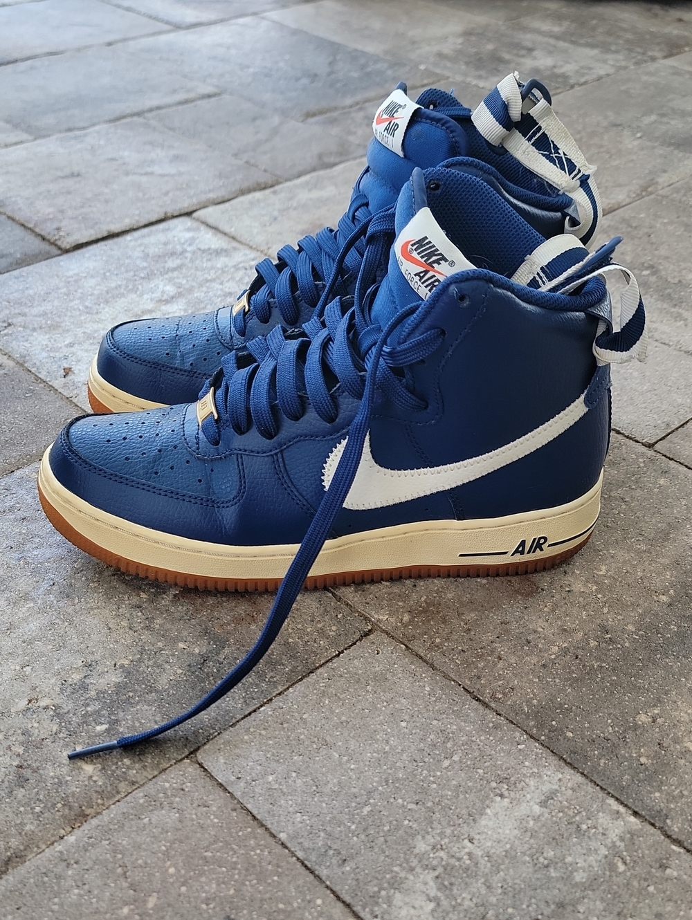 Nike Air Force 1 High Top GS Coastal Blue M Sz 8 Year 2015 - Picture 4 of 9